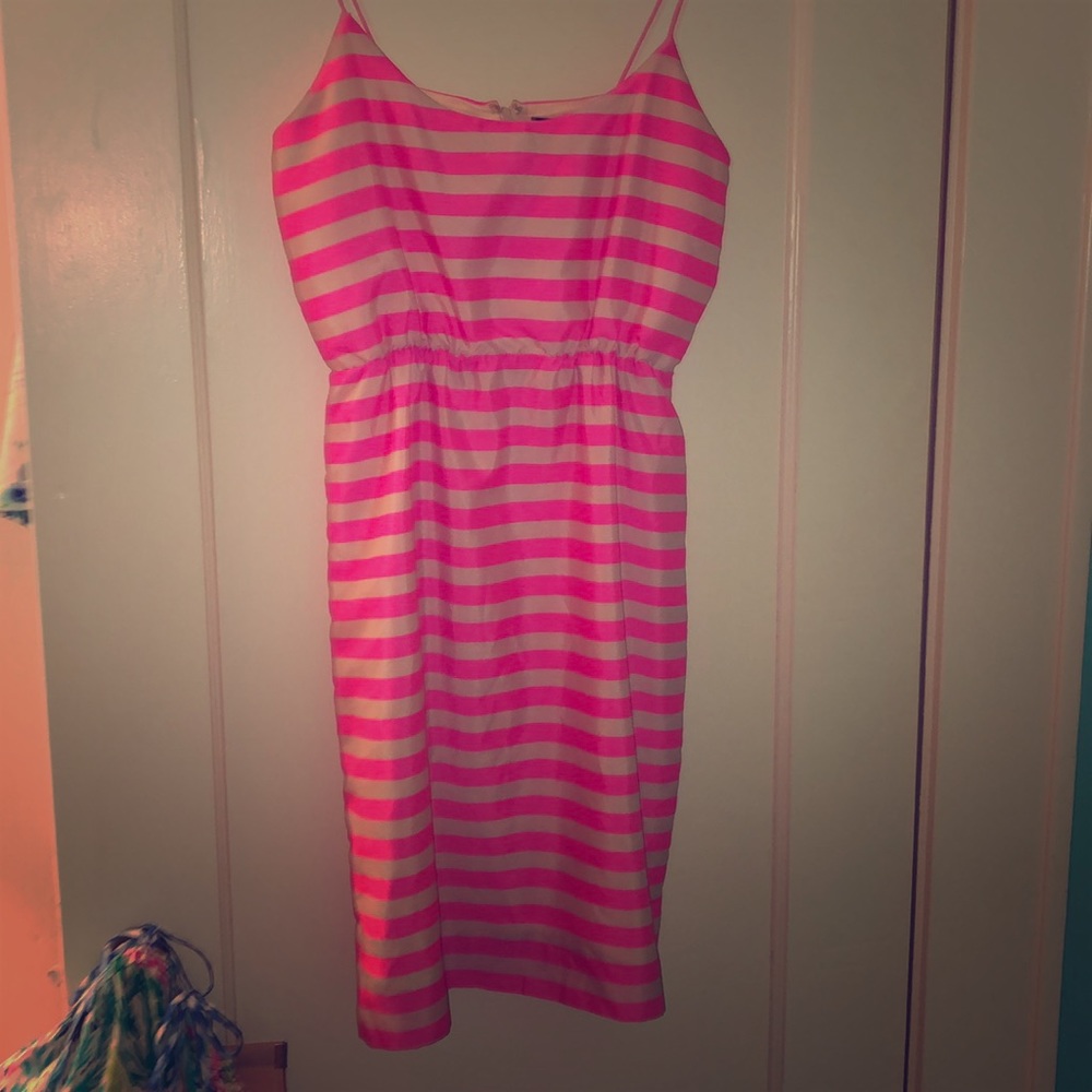 Bright Hot pink J crew dress size 2
